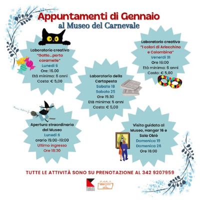 Appuntamenti alla Cittadella gennaio